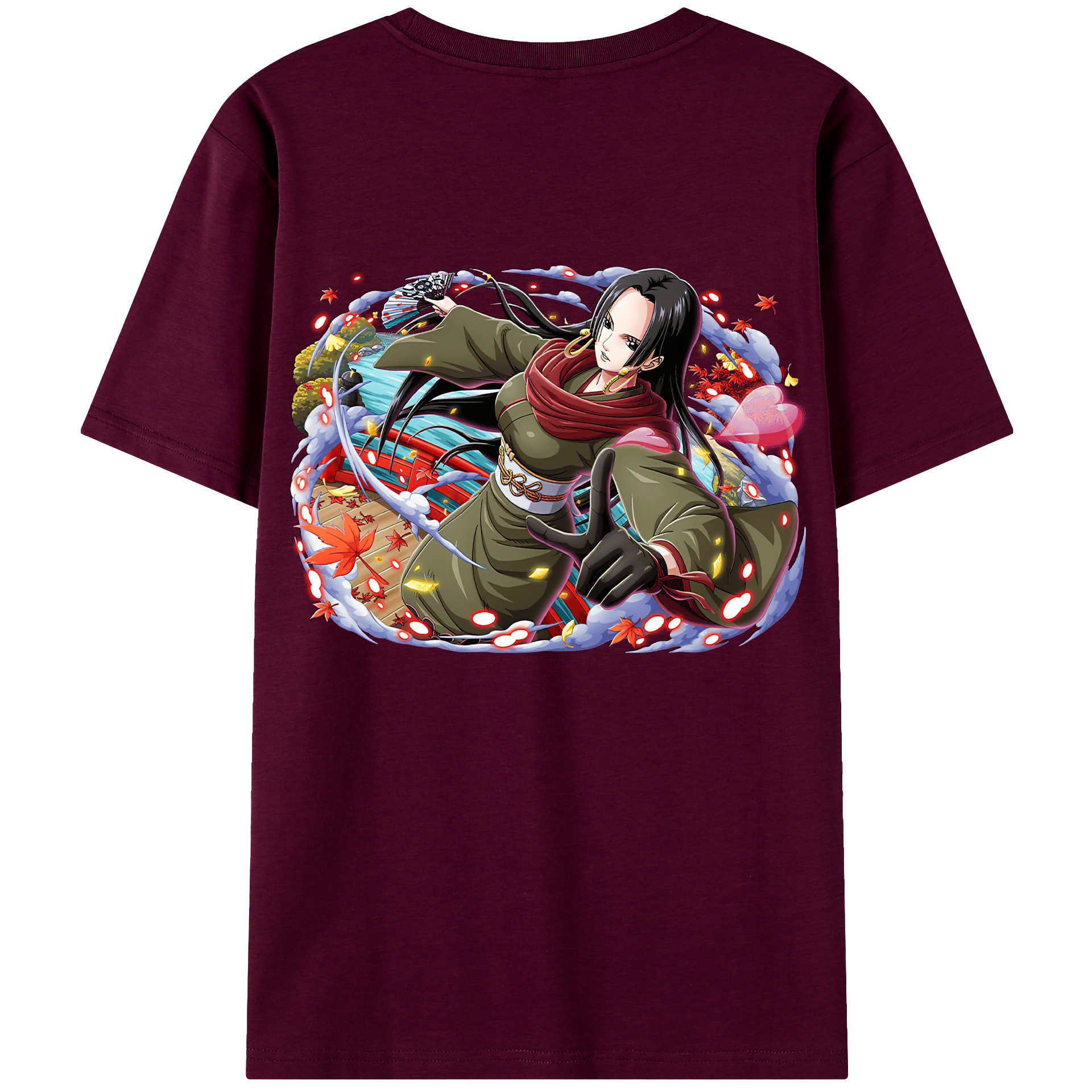 ワンピース ボア・ハンコック ONE PIECE Boa·Hancock レディース半袖Tシャツ(バックプリント)